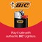 BIC Maxi Pocket Lighter, Special Edition Spooky Collection, Assorted Unique Lighter Designs, 50 Count Tray of Lighters